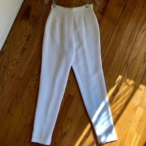 Pamela Dennis New York High-Waisted White Pants
